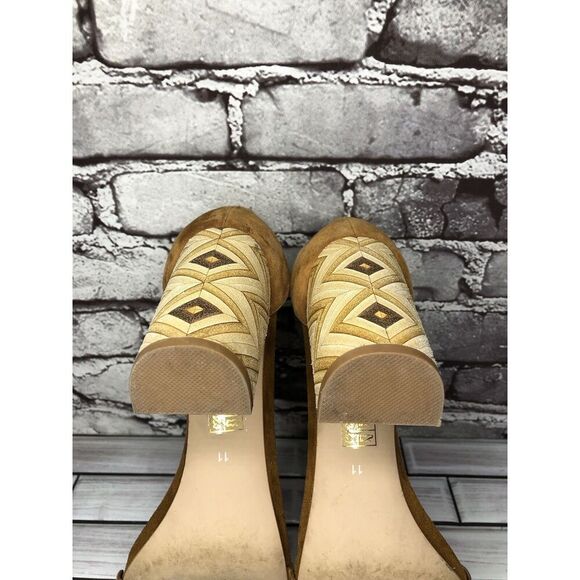 Jeffrey Campbell Lindsay Brown Suede Leather AnkleStrap Heels Women Sz 11M US/42 - Picture 7 of 16